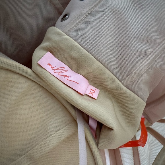 Size XL Authentic Milla tea length tulle dress in color misty rose. Worn once. - Picture 11 of 15